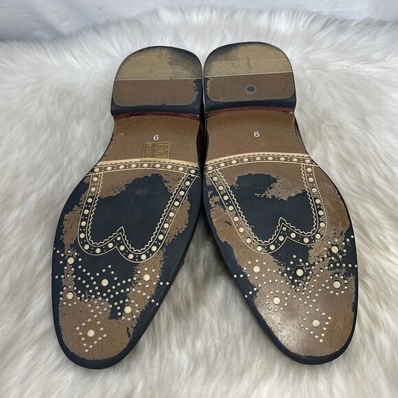 Bruno Marc Prince Brown Leather Oxfords Sz 9 - Picture 6 of 6